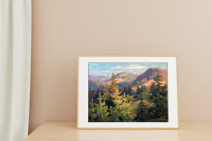 Oil painting Morning in the mountains Batrakov Vladimir Grigorievich