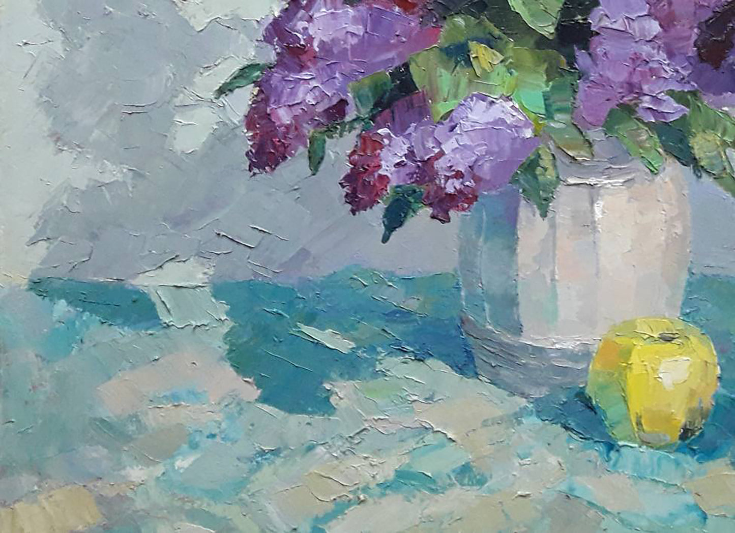 Oil painting Still life with lilac Serdyuk Boris Petrovich №SERB 507