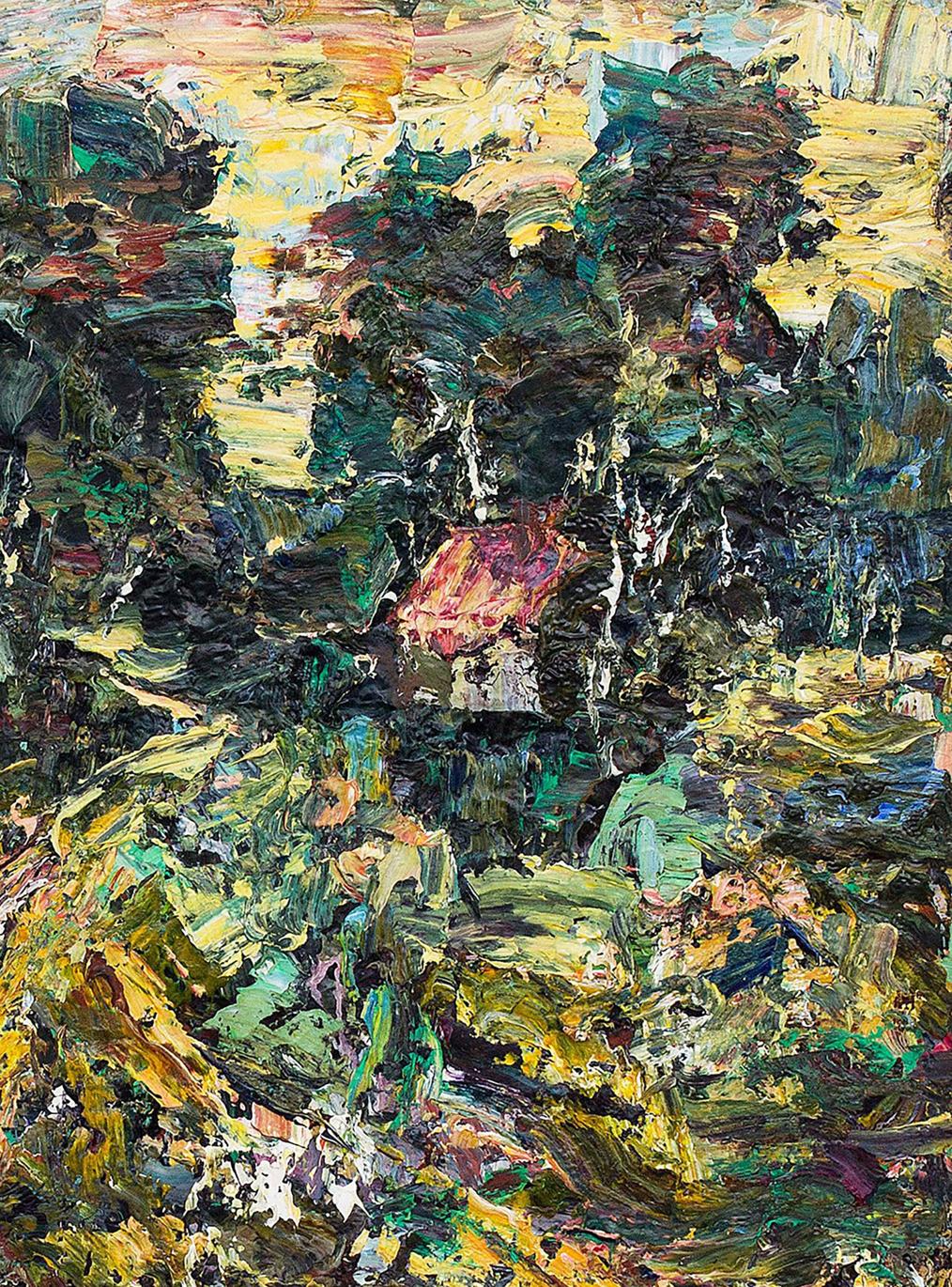 Vladimir Mazur's oil painting captures the essence of autumn
