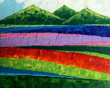 Oil painting Beyond the mountains Zadorozhnya V. V.