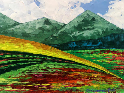 Oil painting Summer in the mountains Zadorozhnya V. V.