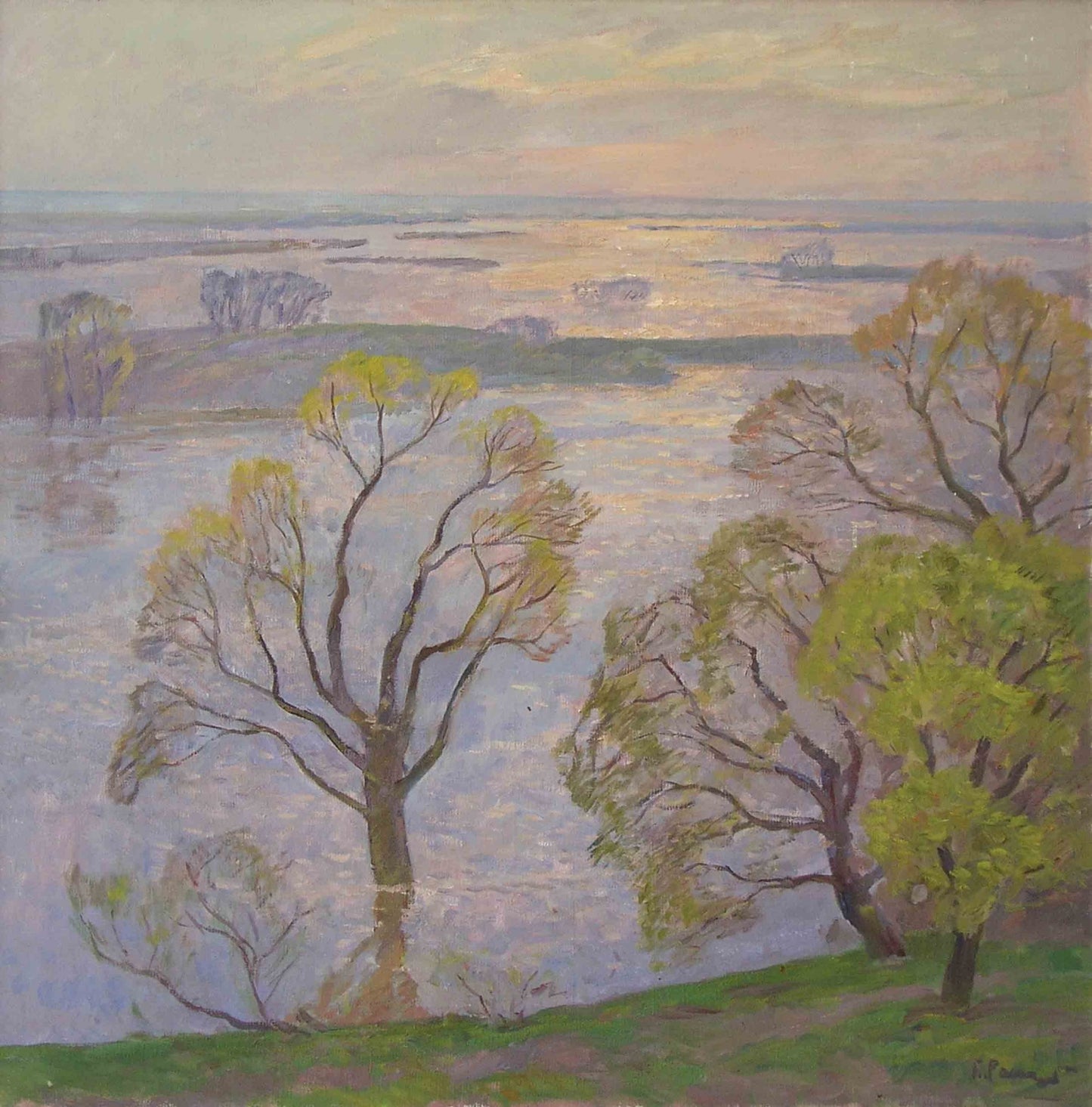 Oil painting Flood Rapoport Boris Naumovich
