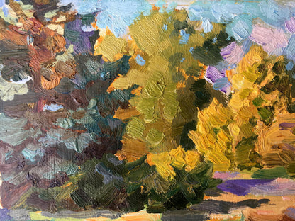Oil painting Autumn Batrakov Vladimir Grigorievich