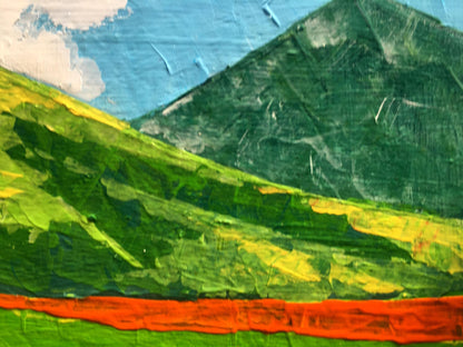 Oil painting Carpathian mountains Zadorozhnya V. V.