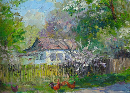 Oil painting Flowering garden / Serdyuk Boris Petrovich