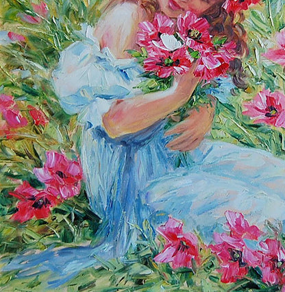 Oil painting Flower maw Artim Olga