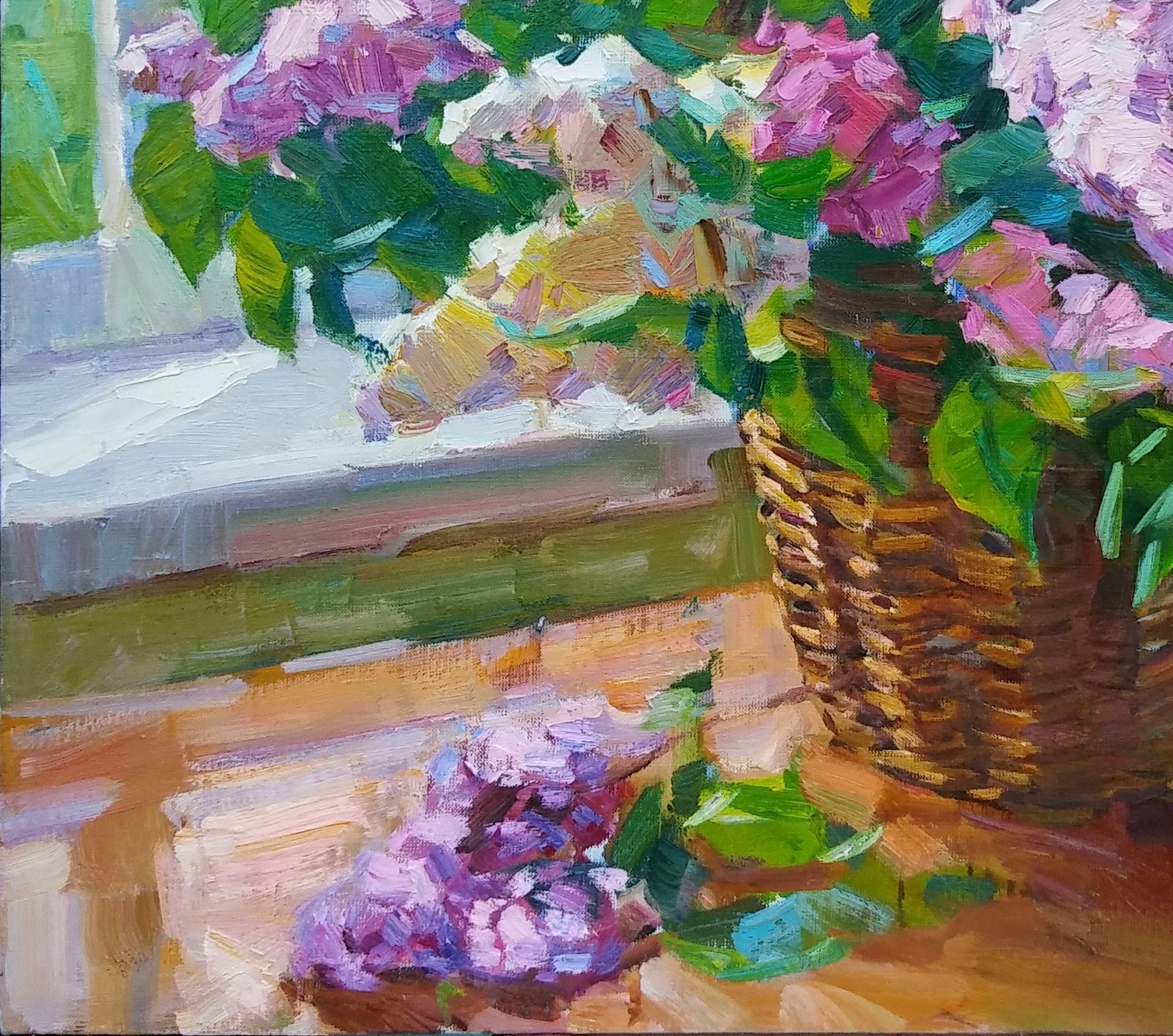 Oli painting Spring Flowers still life Vyacheslav Pereta