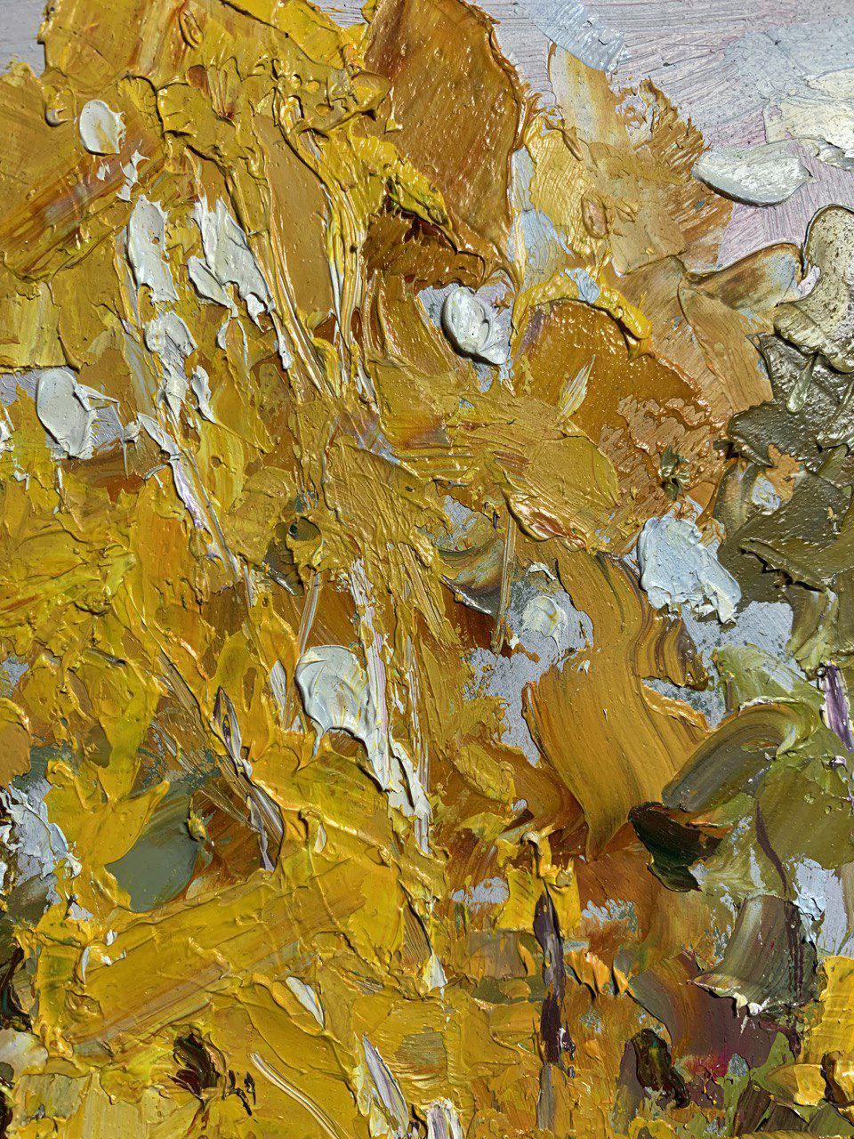 Oil painting Birch in the fall Alexander Nikolaevich Cherednichenko