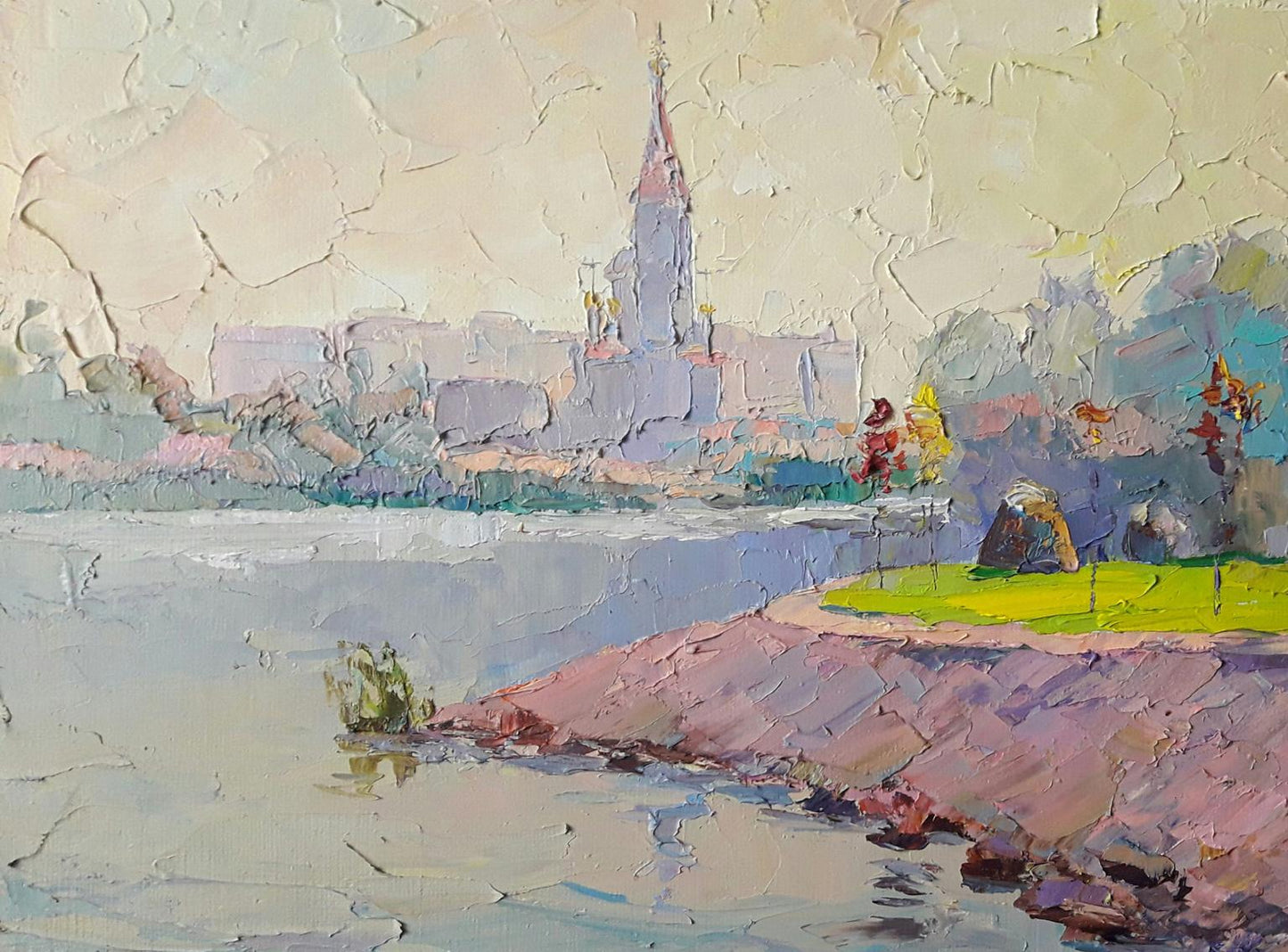 Oil painting Dry Kagamlyk River Serdyuk Boris Petrovich