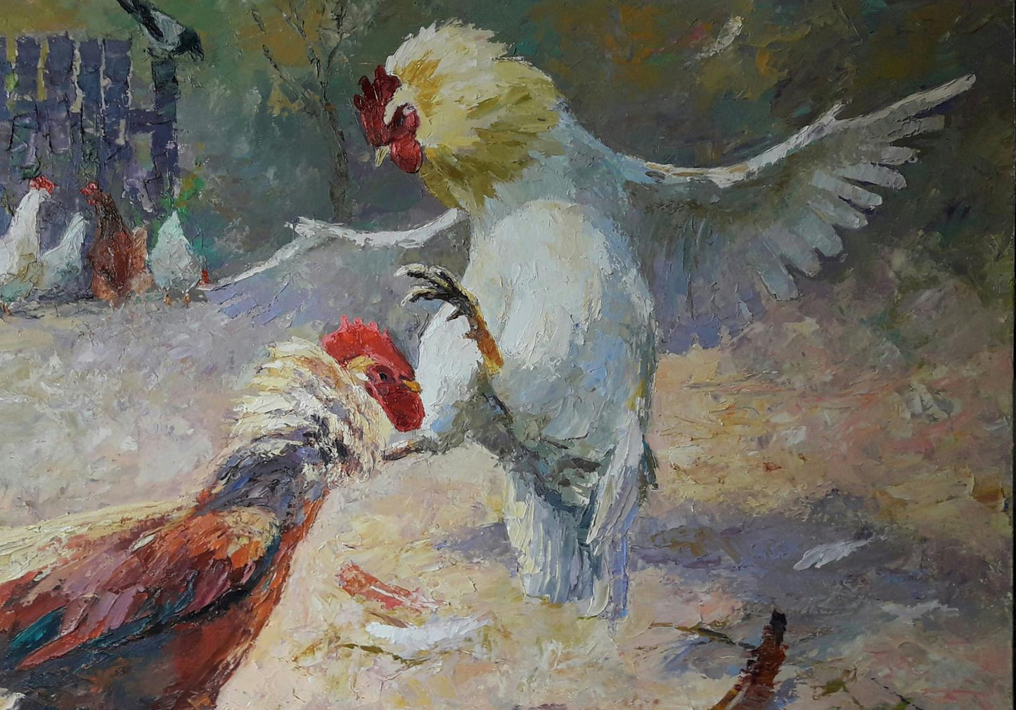 Oil painting Duel Serdyuk Boris Petrovich