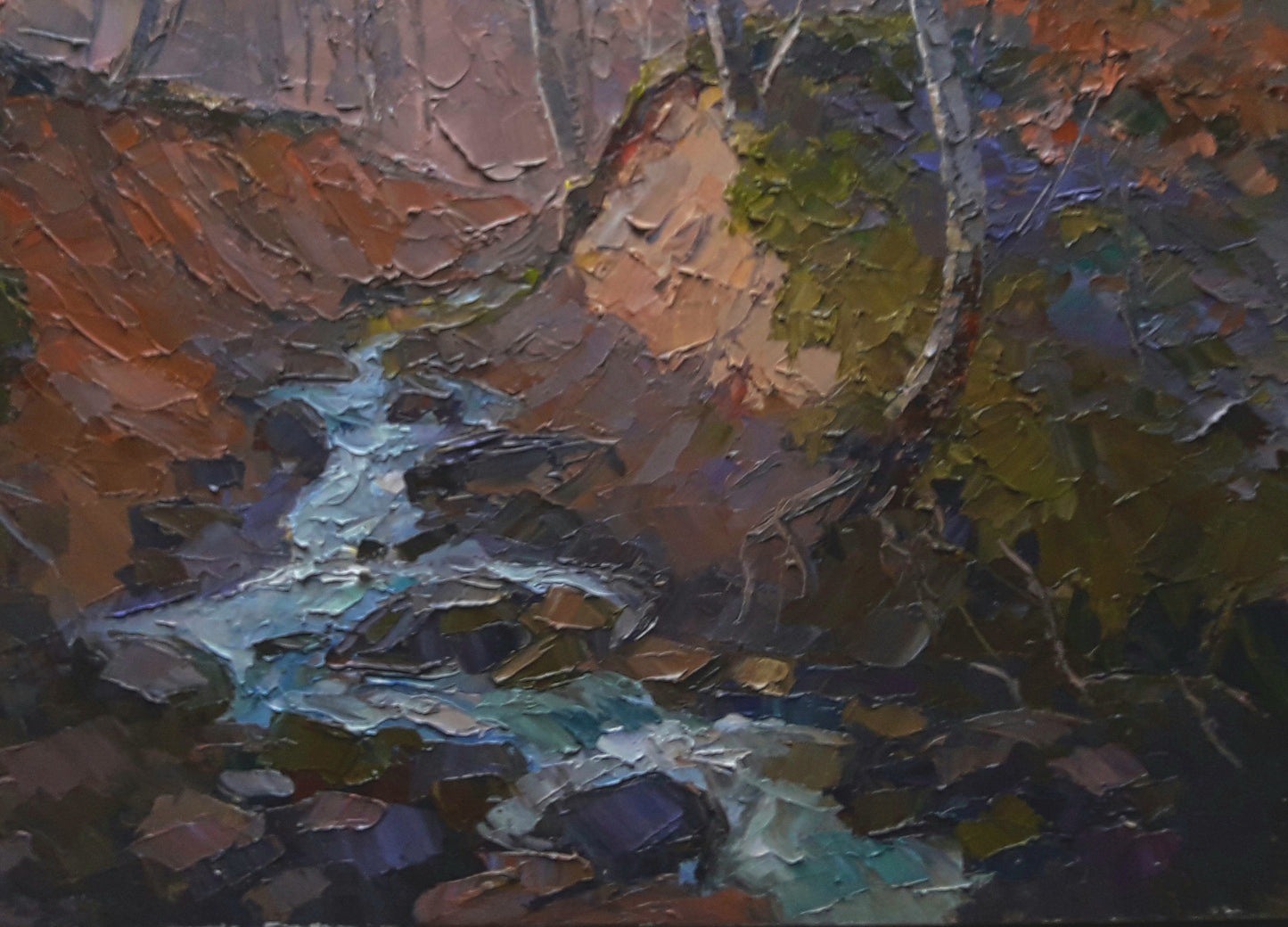 Oil painting Mountain stream Serdyuk Boris Petrovich №SERB 428