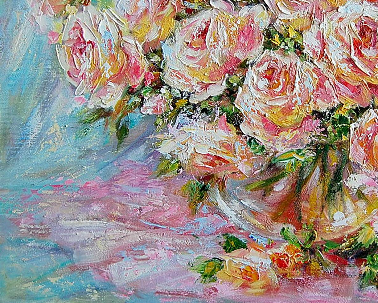 Oil painting Vase for Roses by Olga Artym