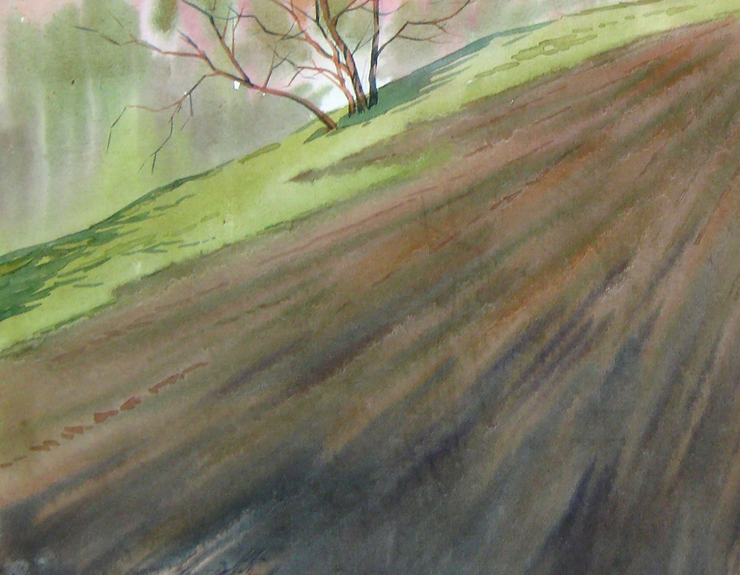 Watercolor painting April Savenets Valery