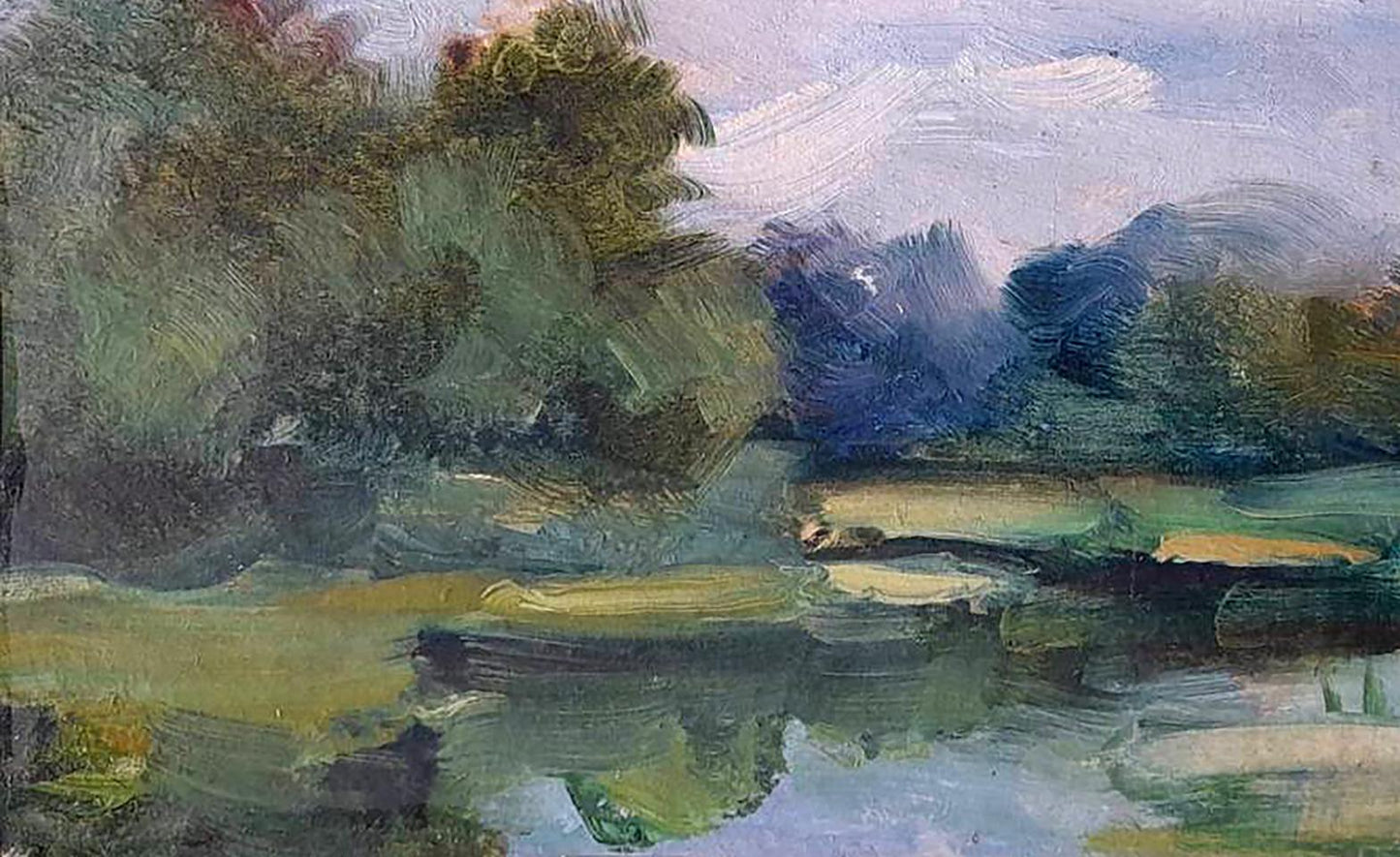 Oil painting Cloudy in summer Ivan Kovalenko