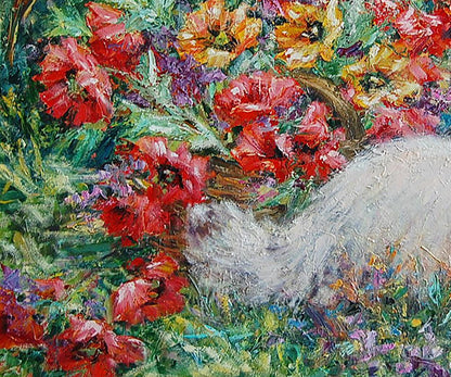 Oil painting Alice on a walk Artim Olga
