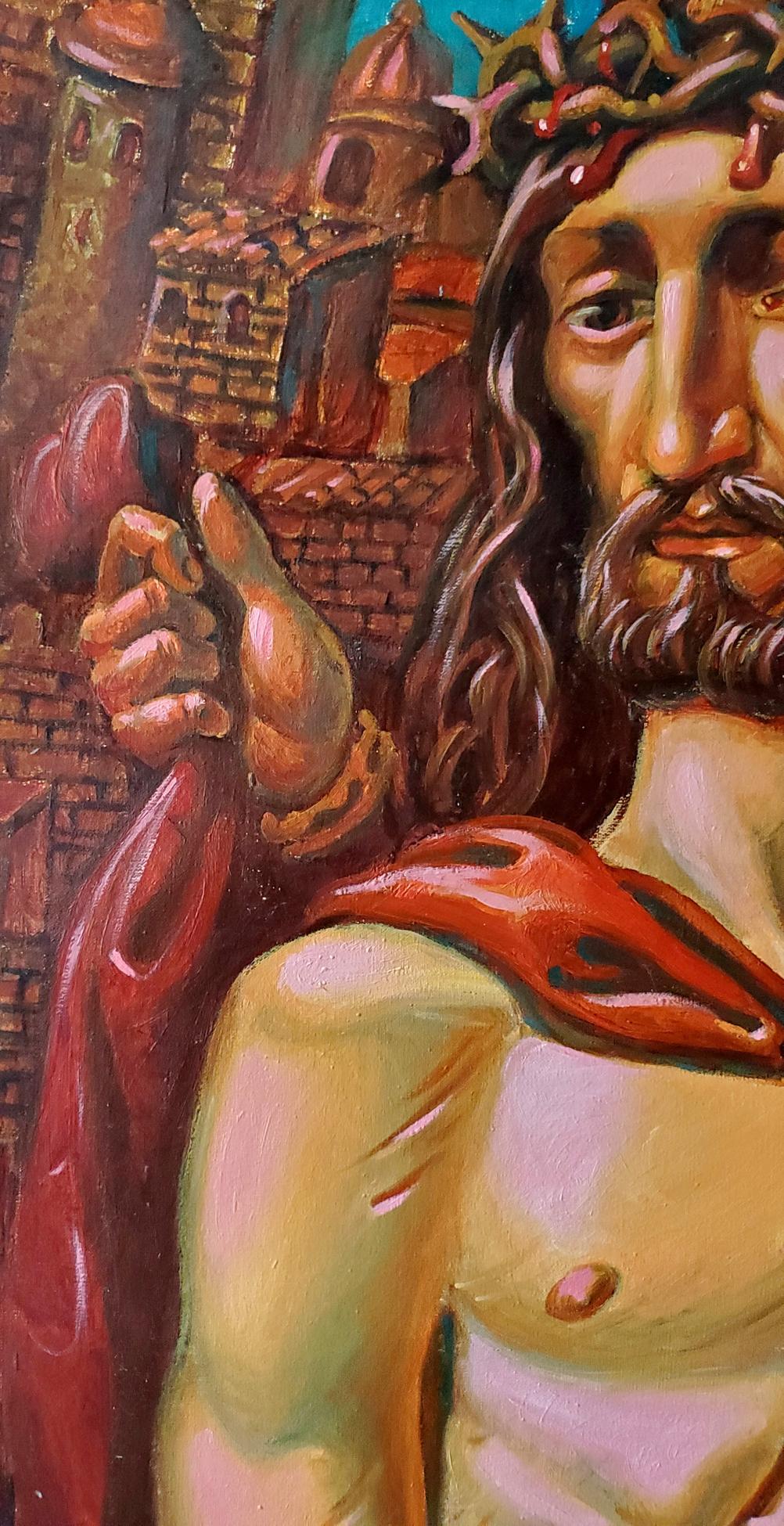 Oil painting Christ before Pilate Litvinov Daniil Olegovich