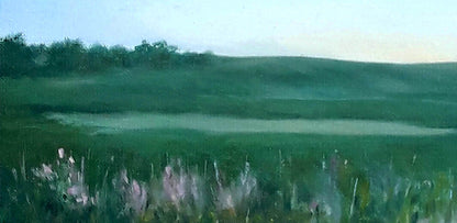 Oil painting Dnieper outskirts Korkishko Vasily