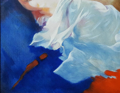 Oil painting Portrait of a sleeping girl Vasily Korkishko