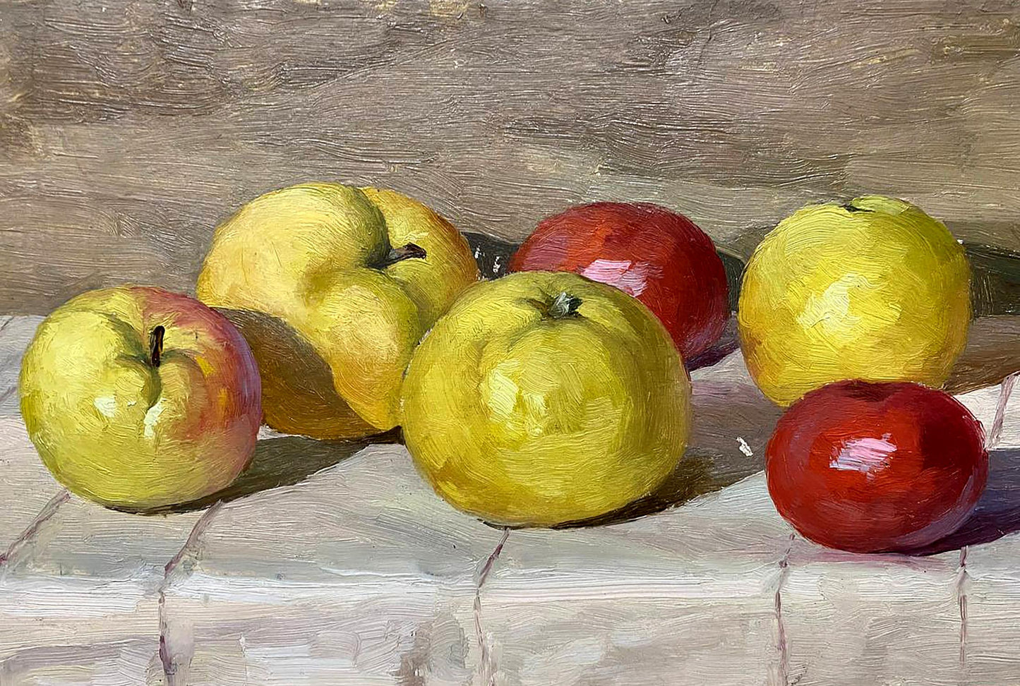 Oil painting Apples Unknown artist