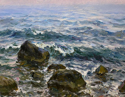 Oil painting Surf Basov Yakov Aleksandrovich