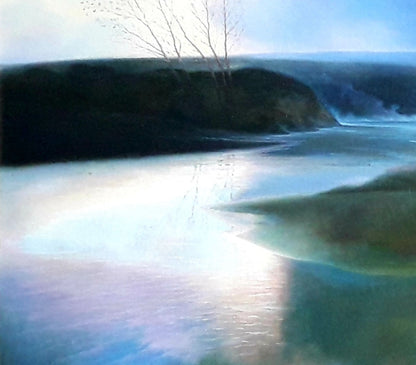 Oil painting freshet Korkishko Vasily