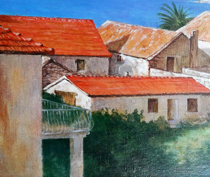 Oil painting Villas by the sea Vasily Korkishko