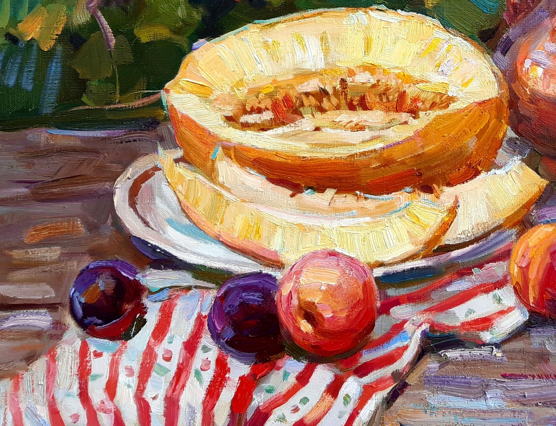 Oli painting fruit still life Pereta Vyacheslav