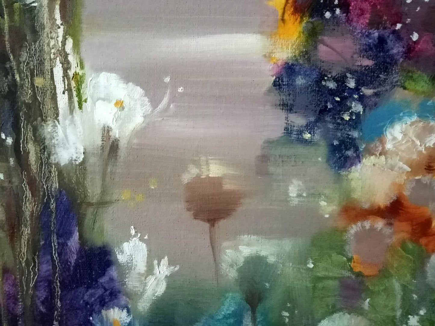 Abstract oil painting Bloom Anatoly Borisovich Tarabanov