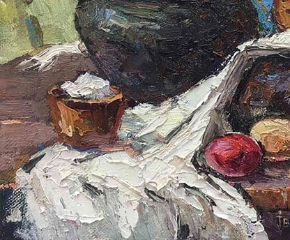 Oil painting Rural  still life 