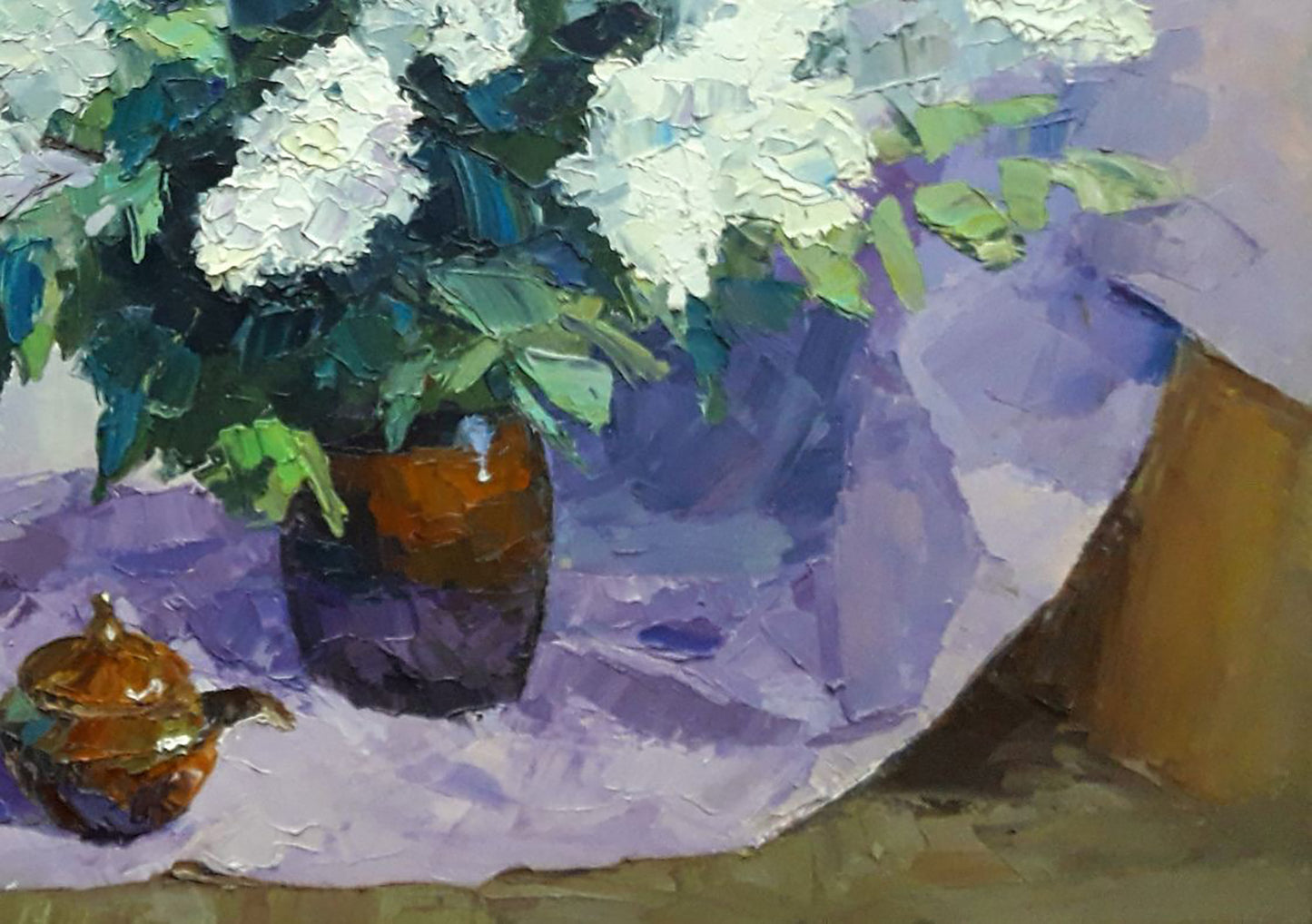 Oil painting White lilac Serdyuk Boris Petrovich