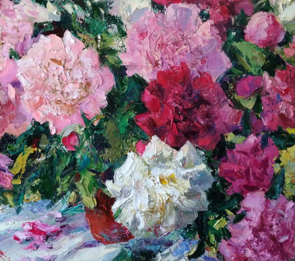 Oil painting Peony Alexander Nikolaevich Cherednichenko