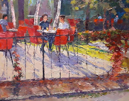 Oil painting Summer park Serdyuk Boris Petrovich