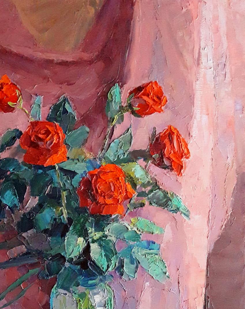 Oil painting Red roses Serdyuk Boris Petrovich