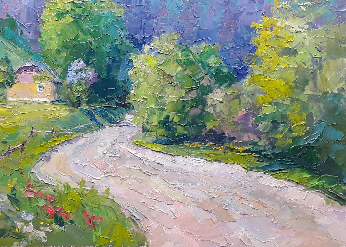 Oil painting Road in the mountains Serdyuk Boris Petrovich