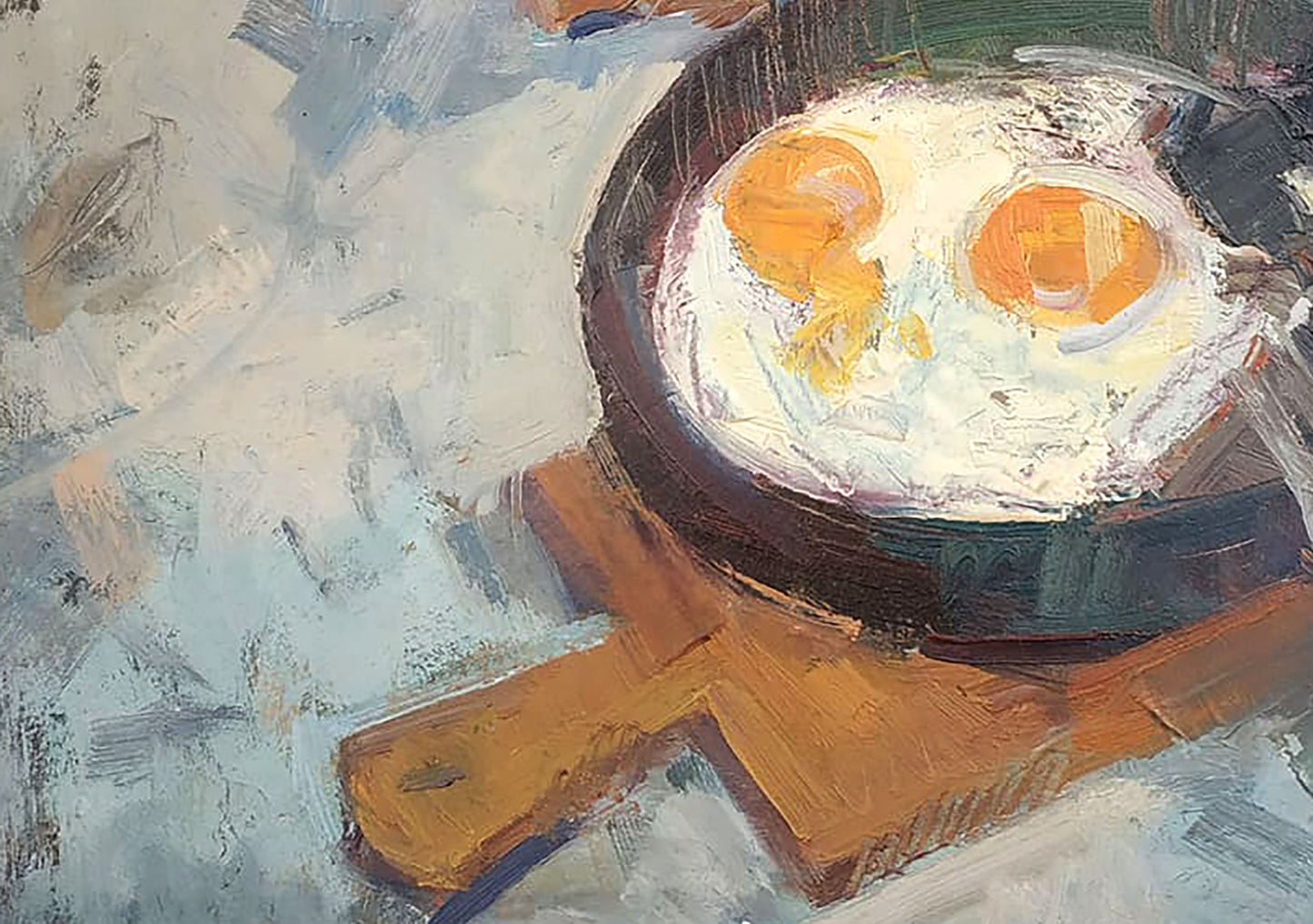 Oil painting Scrambled eggs Mazur Vladimir