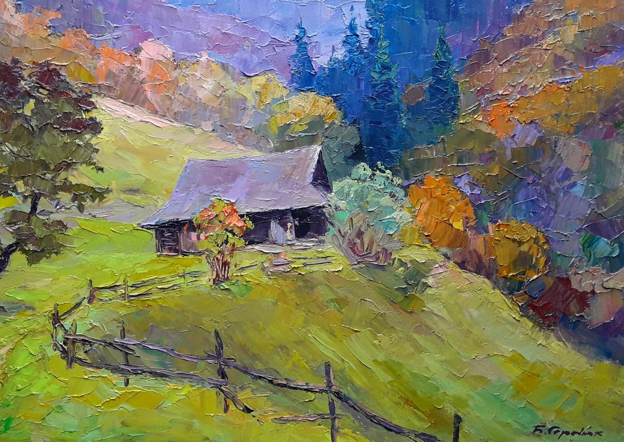 Oil painting by Boris Petrovich Serdyuk: "Splendor of the Carpathian Colors"