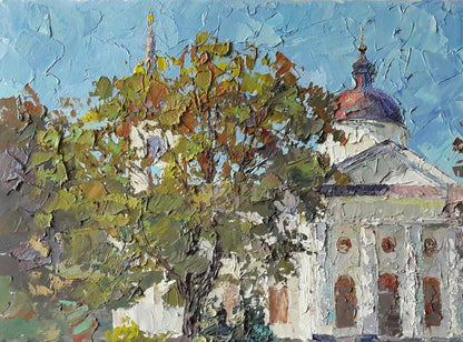 Oil painting Baturin temple Serdyuk Boris Petrovich