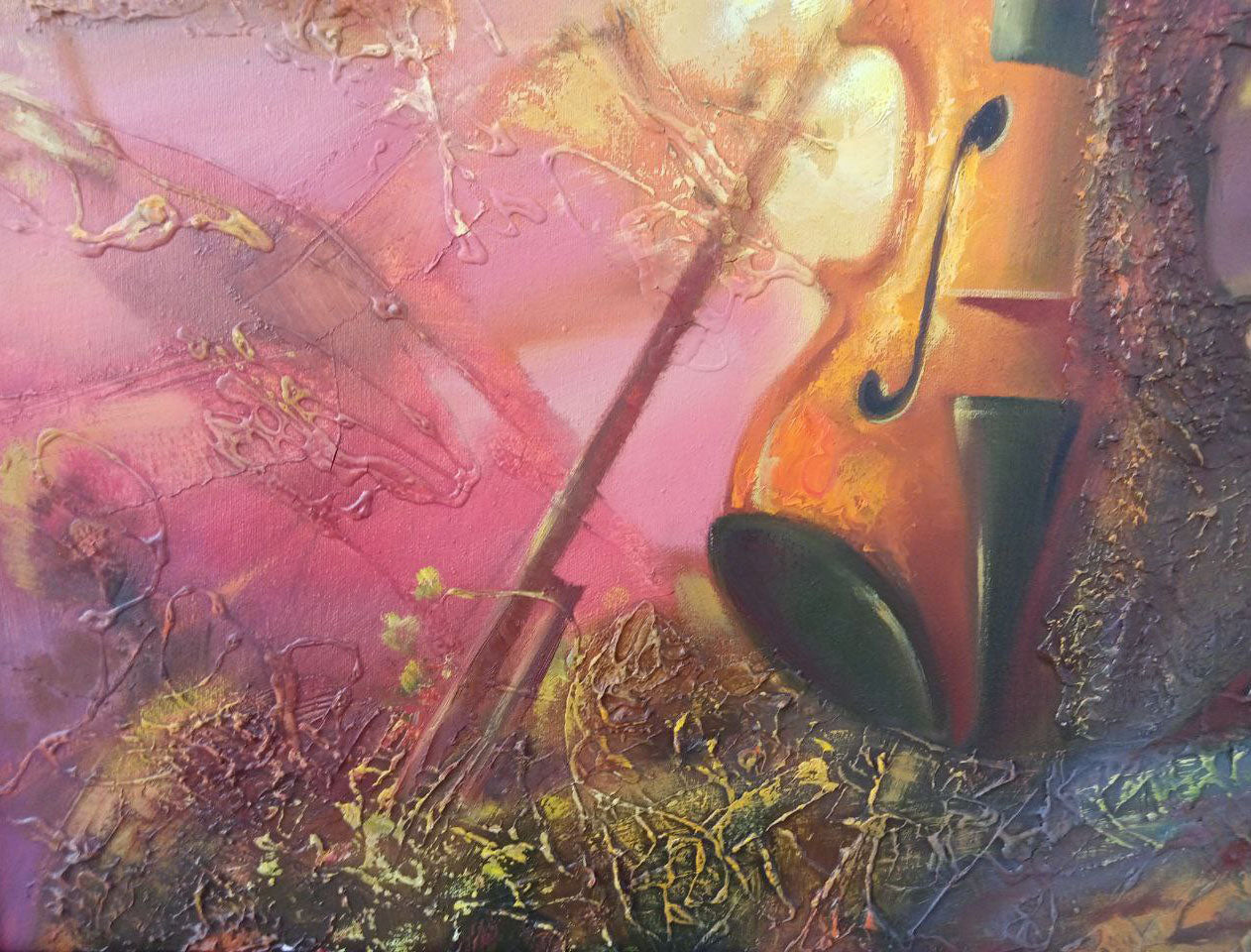 Oil painting Violin Anatoly Borisovich Tarabanov