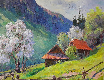 Oil painting Spring in the Carpathians Serdyuk Boris Petrovich №SERB 220