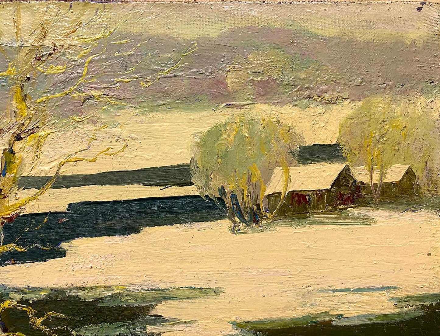 Oil painting Winter landscape Shariy Anatoly Ivanovich