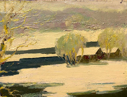 Oil painting Winter landscape Shariy Anatoly Ivanovich