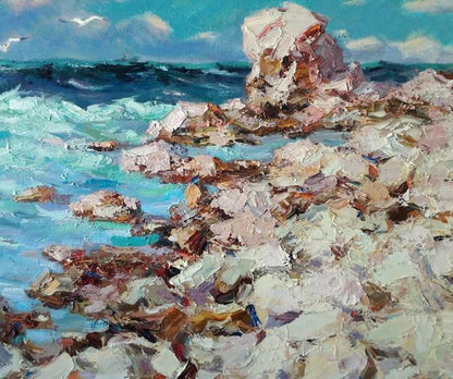 Oil painting Coast Alexander Nikolaevich Cherednichenko