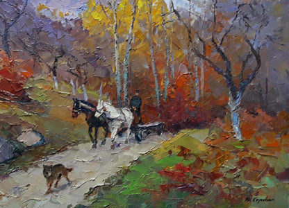 Oil painting Autumn worries Serdyuk Boris Petrovich №SERB 434