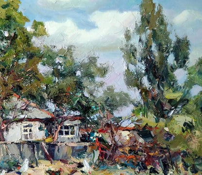 Oil painting House Alexander Cherednichenko