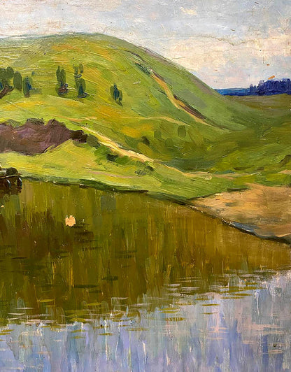 Oil painting Still water Tal'ko Boris Adol'fovich