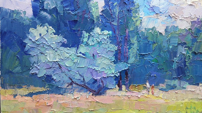 oil painting Forest lake Serdyuk Boris Petrovich