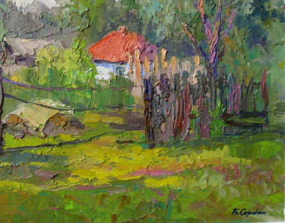 Oil painting White house Serdyuk Boris Petrovich