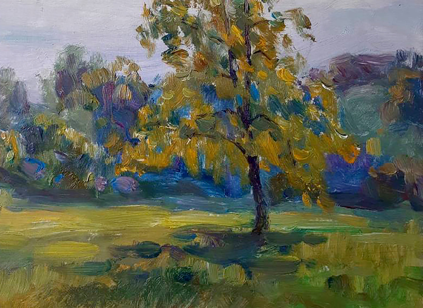 Oil painting Lonely tree Kovalenko Ivan Mikhailovich