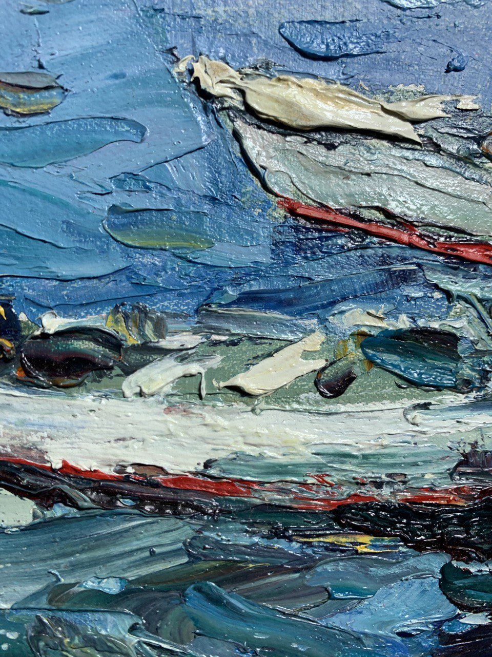 Oil painting Coastal Companions Alexander Nikolaevich Cherednichenko