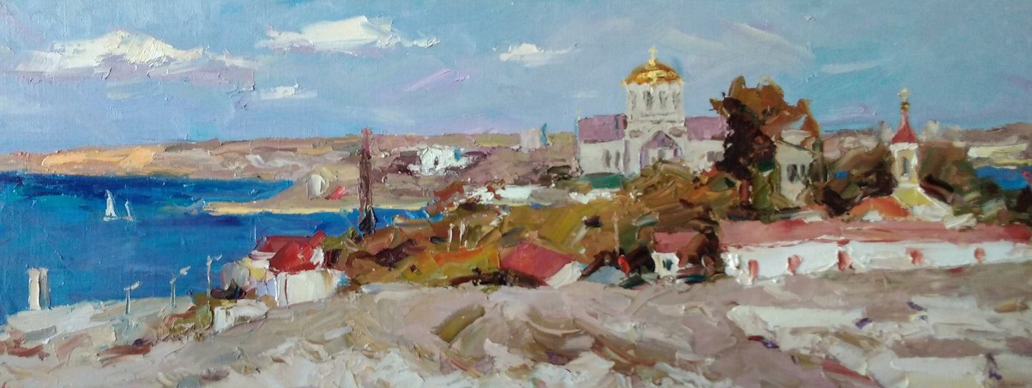 Oil painting Monastery Alexander Nikolaevich Cherednichenko